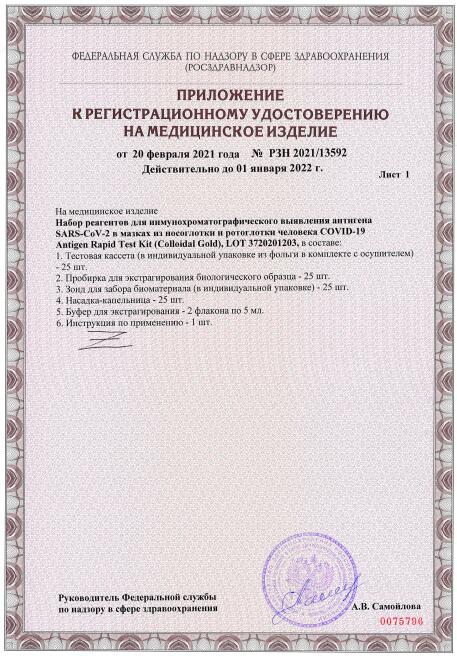  COVID-19 сертификаты россии 2